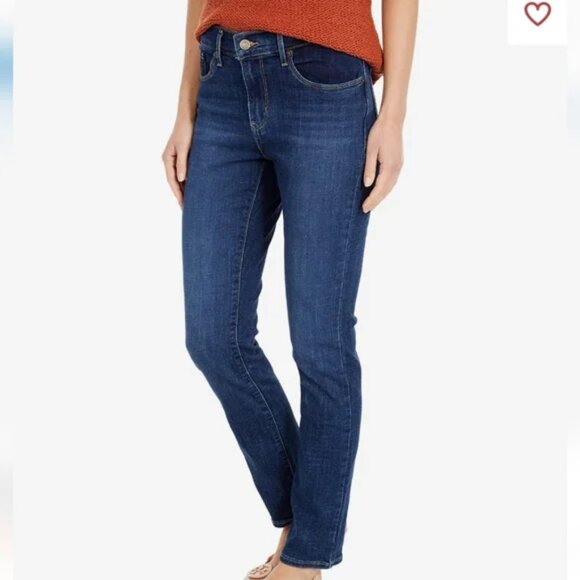 Levi's 505 Straight Leg Womens Sz 6S Mom Blue Denim Jeans - Picture 2 of 16